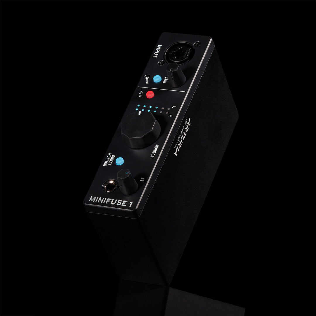 Arturia MiniFuse 1 Portable 1-Channel USB Audio Interface - Black