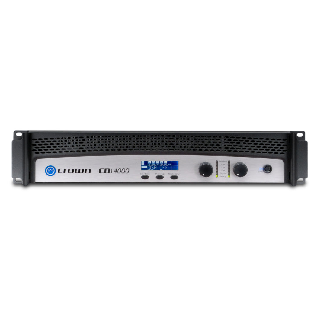 Crown CDi 4000 Two-channel, 1600W @ 2 ohms, 1200W @ 4 ohms, 650W @ 8 ohms, 70V/140V Power Amplifier