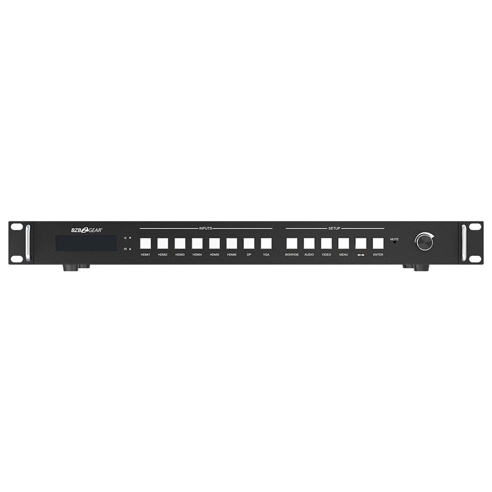 BZBGEAR - 8x2 18Gbps UHD Seamless Presentation Switcher with HDBaseT