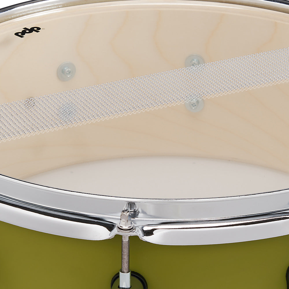 PDP Concept Maple Finish Ply 5.5x14 Snare Drum w/ Chrome Hardware - Satin Olive