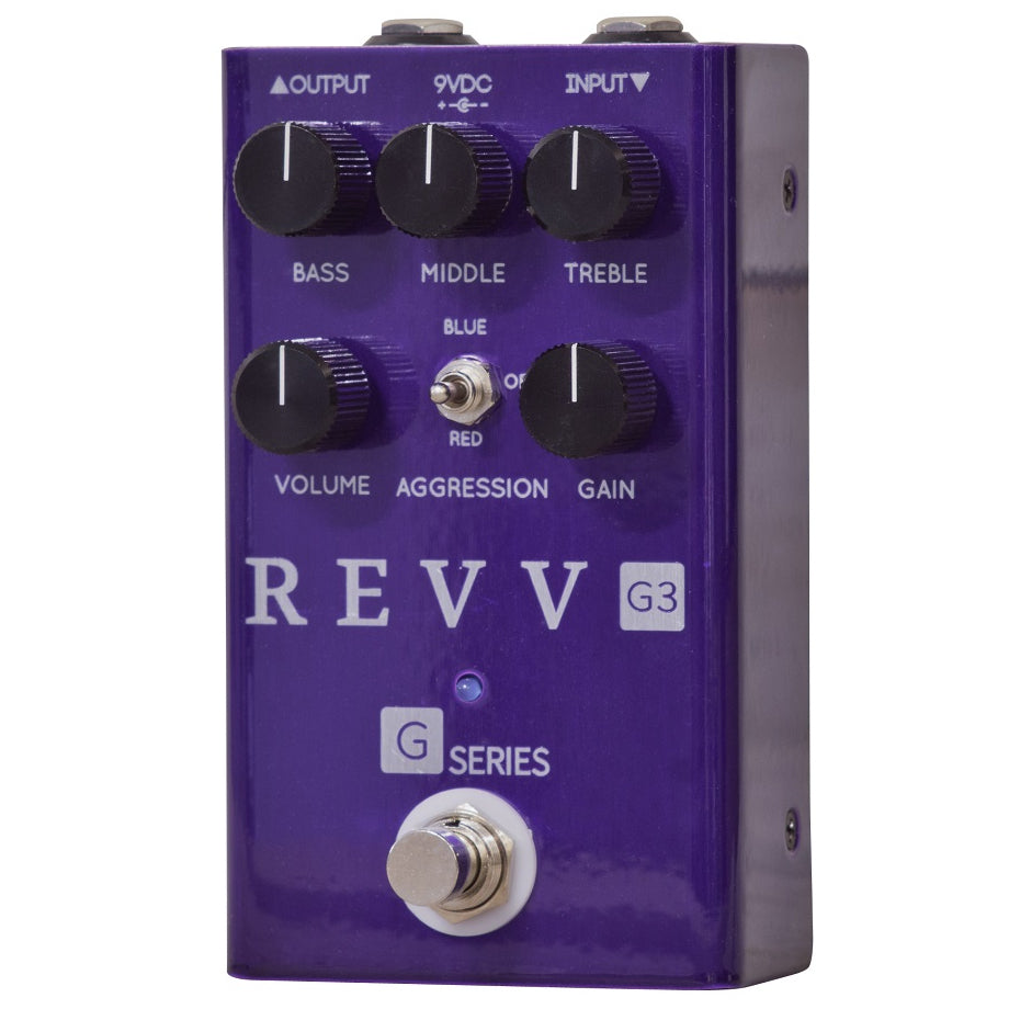 Revv G3 PEDAL Preamp Overdrive Distortion Guitar Pedal w/ 3 Band