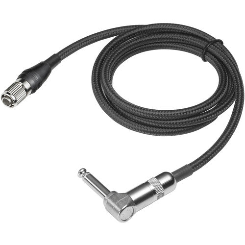 Audio-Technica AT-GRcH PRO Professional Hi-Z Instrument / Guitar Cable with 90-Degree 1/4'' Phone Plug