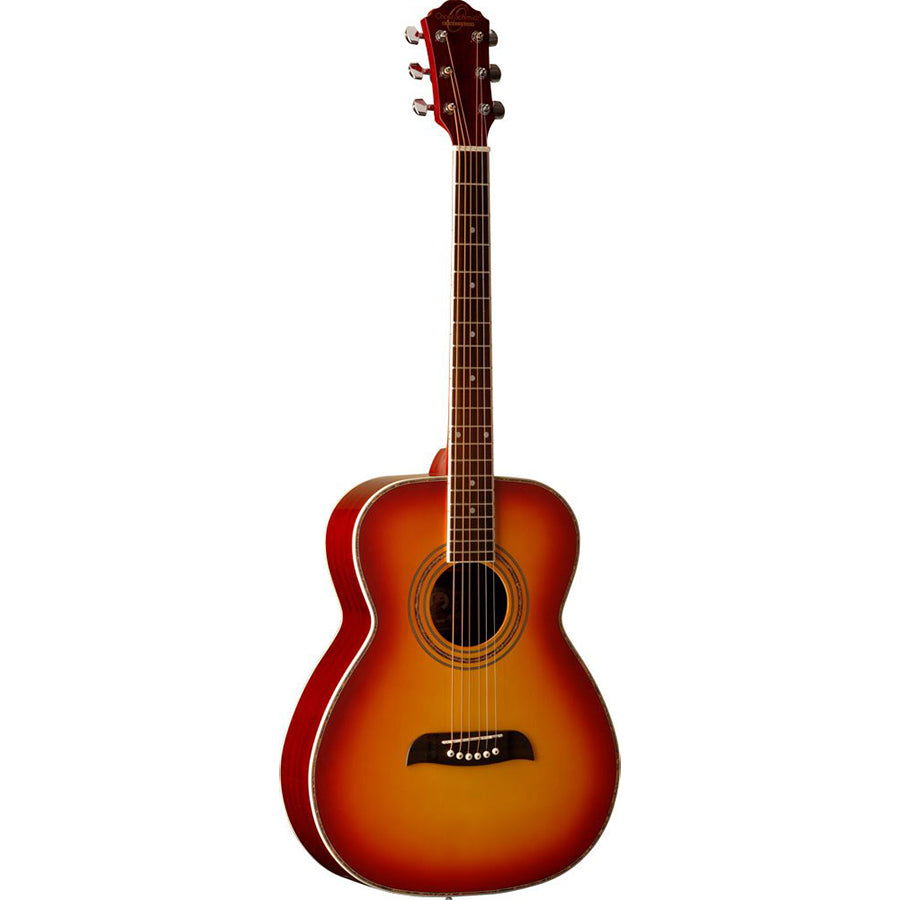Oscar Schmidt OF2CS-A Acoustic Guitar Folk Cherry Sunburst