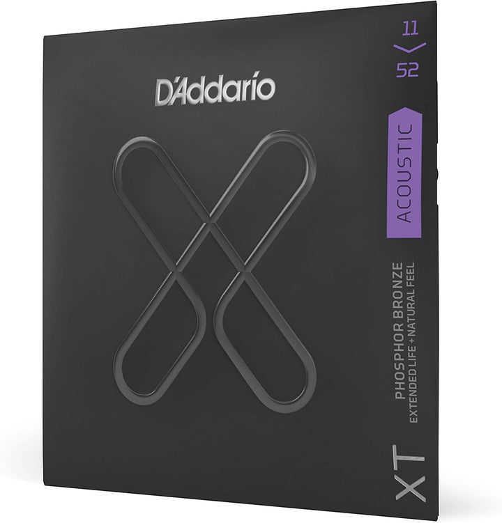D'Addario XT ACOUSTIC GUITAR STRINGS - PHOSPHOR BRONZE, CUSTOM LIGHT (3-PACK)