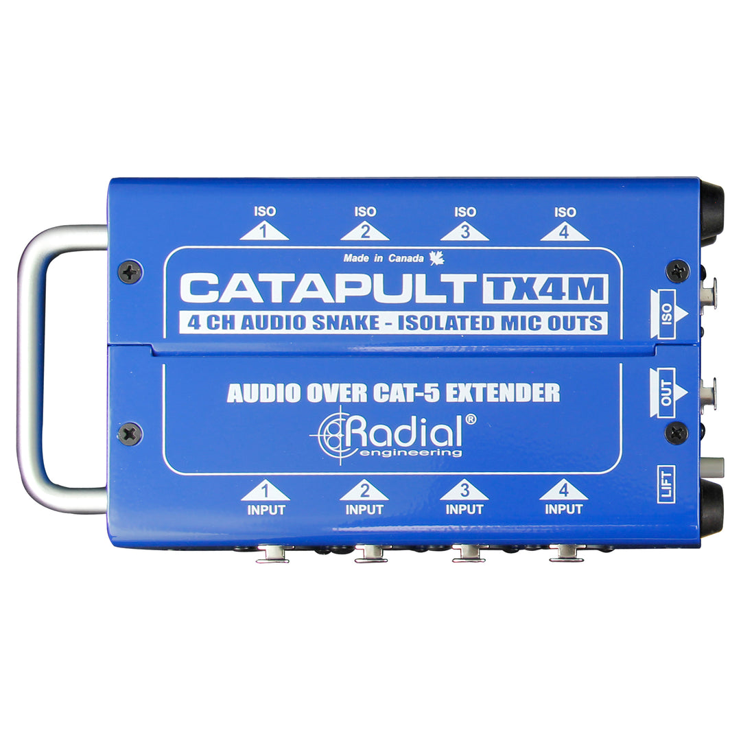 Radial Catapult TX4M 4-Channel for Microphone Signal Routing over Cat5/6 (Transmitter)
