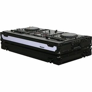 Odyssey FFX10CDJWBL Flight FX Series 2x Large Format CD and 10'' Mixer DJ Coffin