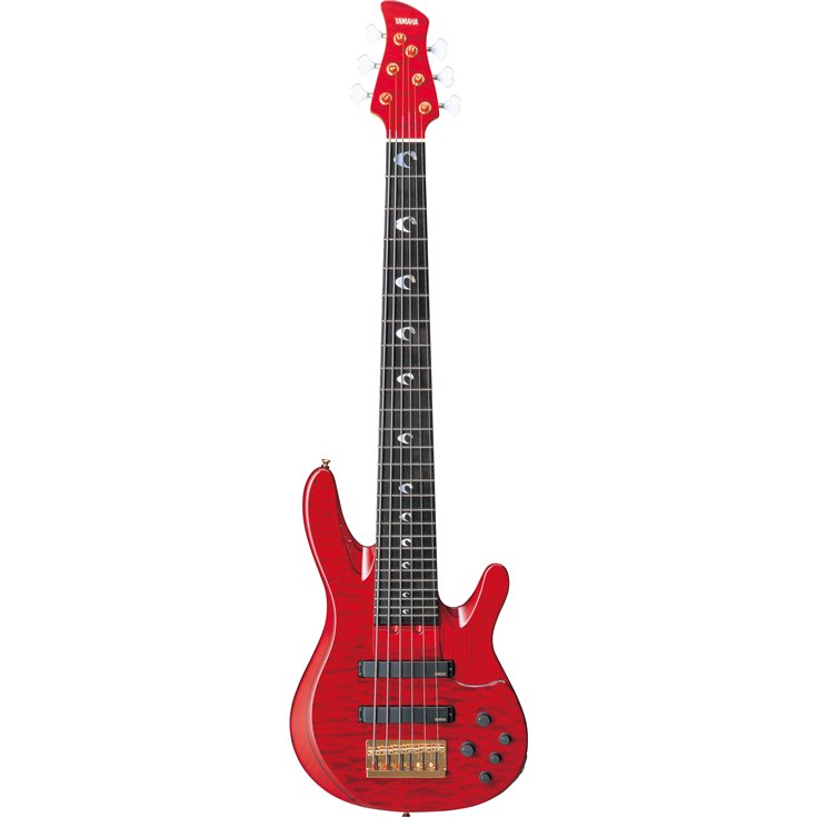 Yamaha TRBJP2 TDR John Patitucci Signature Electric Bass w/ Hardshell Case – Translucent Dark Red