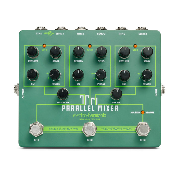 Electro-Harmonix Tri Parallel Mixer Effects Loop Switcher
