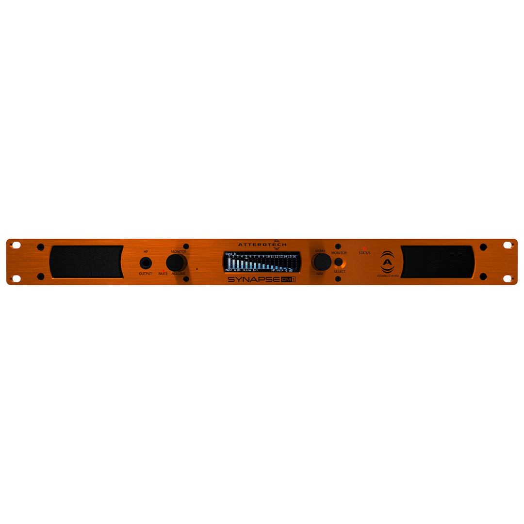 Attero Tech by QSC Synapse DM1 Dante / AES67 Rackmount Audio Monitor