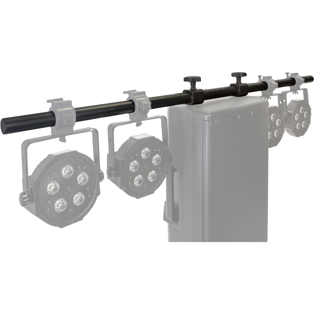 Gator Frameworks Light Bar with Fly-Point Mounting to Portable PA Speaker