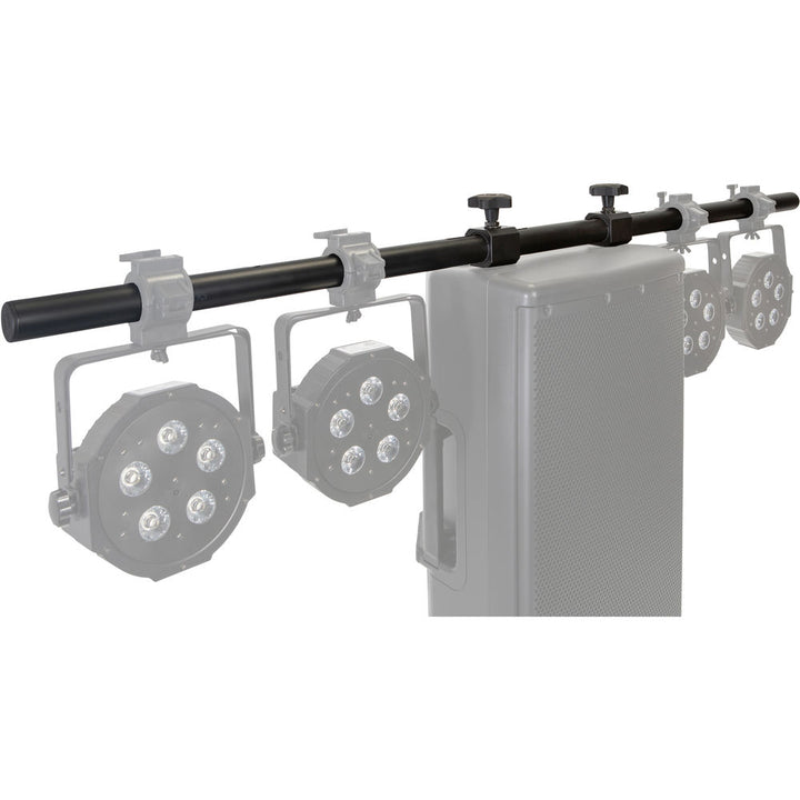 Gator Frameworks Light Bar with Fly-Point Mounting to Portable PA Speaker