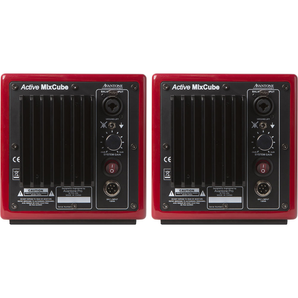 Avantone Pro MixCubes Full-Range Mini Reference Monitors Active (Pair) - Red