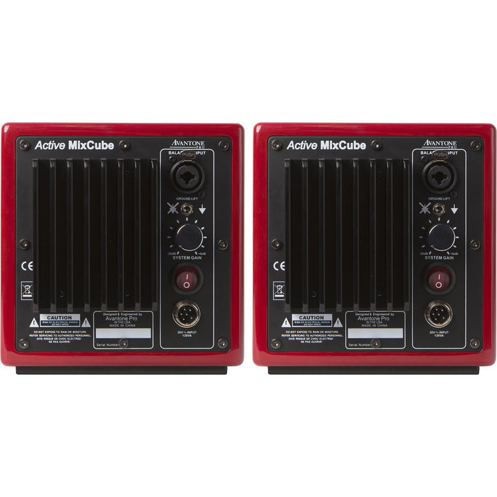 Avantone Pro MixCubes Full-Range Mini Reference Monitors Active (Pair) - Red