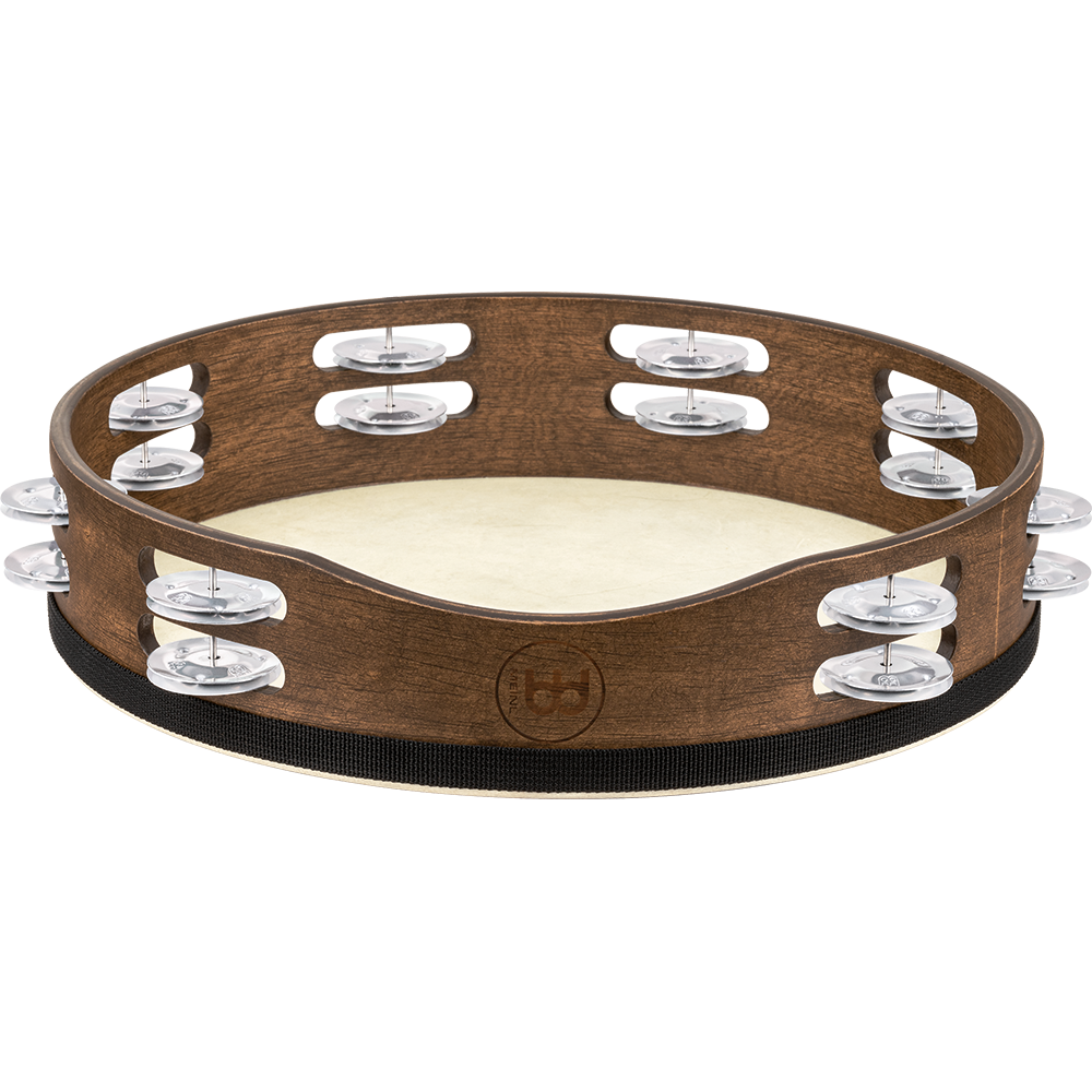 Meinl-FD12TAM-Meinl Percussion 12" Tamburello, Walnut Brown