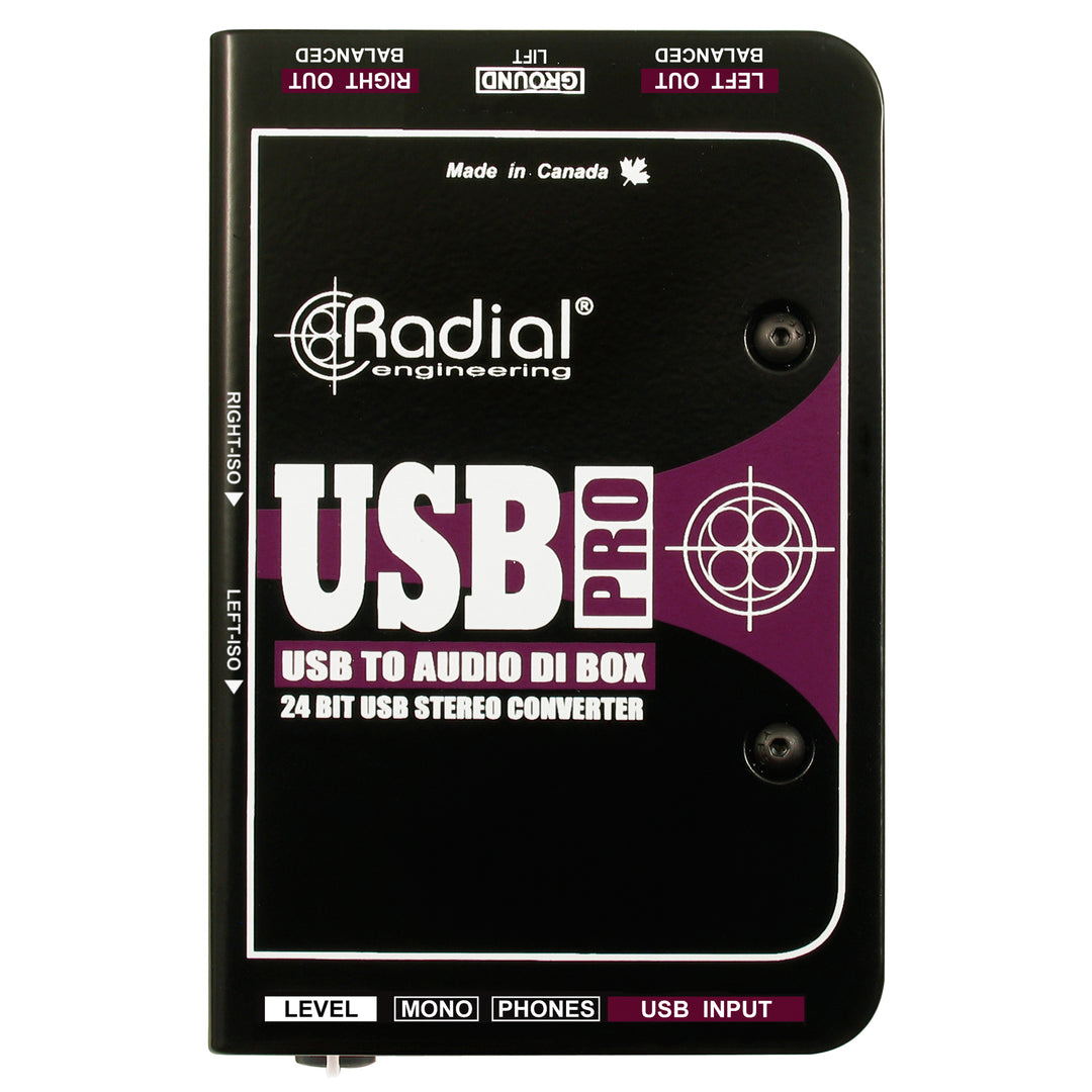 Radial USB-Pro Stereo USB Laptop DI