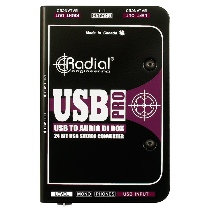 Radial USB-Pro Stereo USB Laptop DI