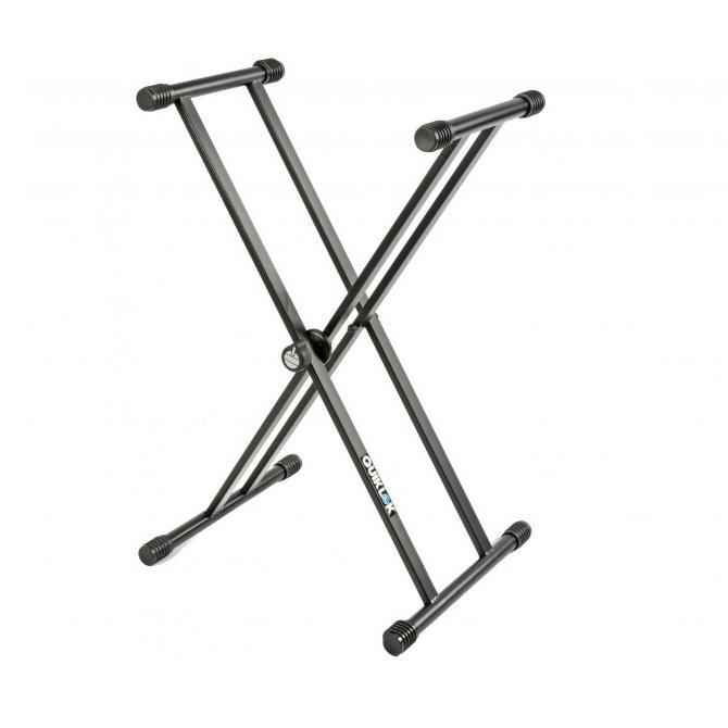 Quiklok T20 X-Style Double Brace Keyboard Stand with Dino-Bite Locking Disc