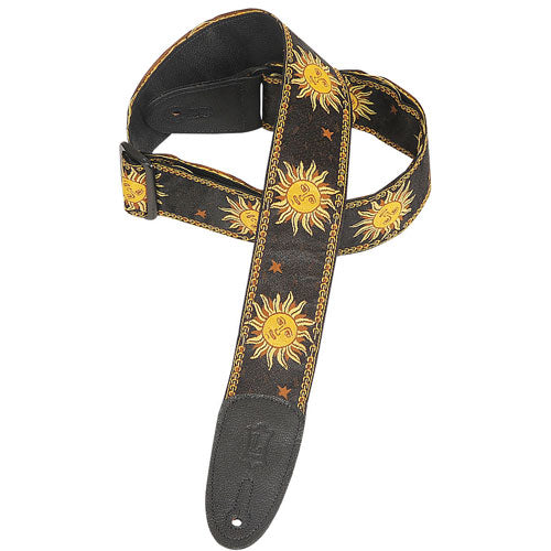 Levy's MPJG-SUN-BLK Woven Guitar Straps