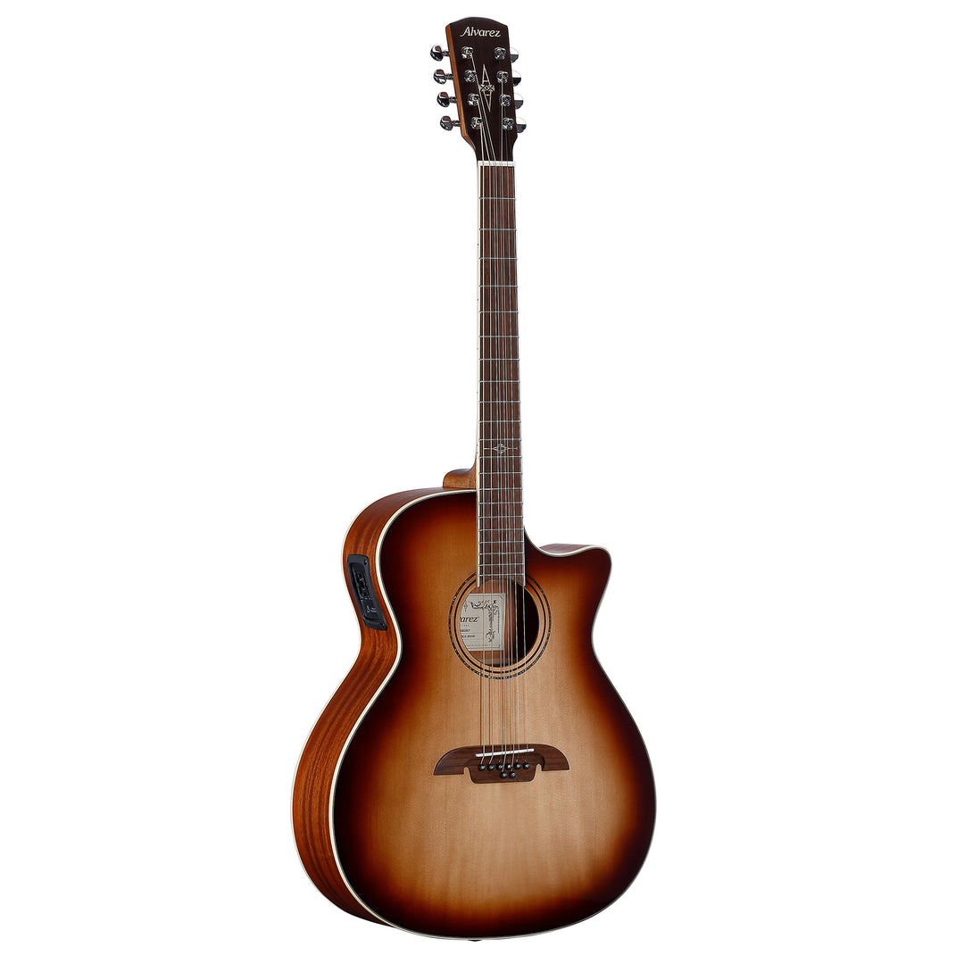 Alvarez AG60-8CESHB - Artist Grand Auditorium 8-String Acoustic Guitar w/ Cutaway & Pickup - Shadowburst