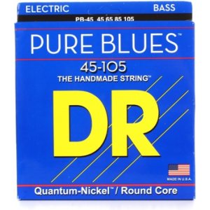 DR Strings PB-45 (Medium) - PURE BLUES  -Quantum-Nickel: 45, 65, 85, 105