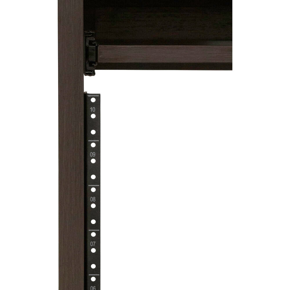 Gator Elite Series 10 RU Studio Rack Table - Dark Walnut Brown