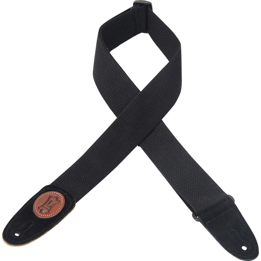 Levy's MSSC8-XL-BLK Cotton Guitar Straps