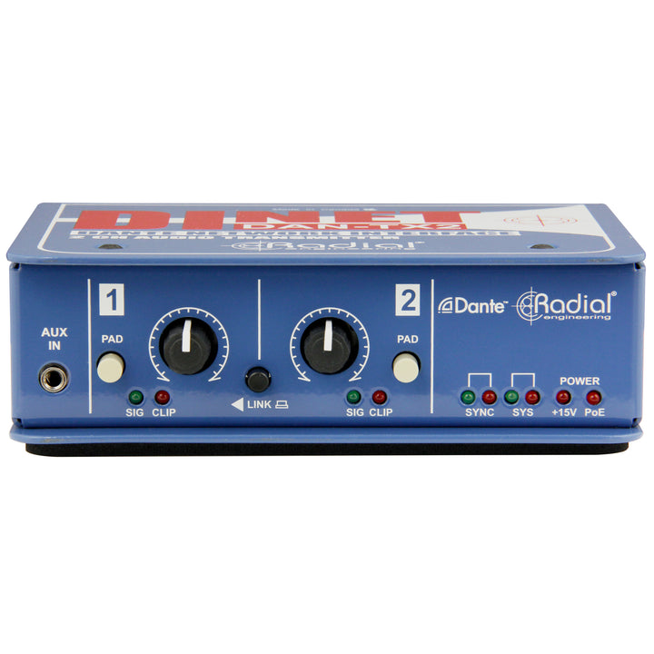 Radial DiNET DAN-TX2 2-Channel Dante Network Transmitter