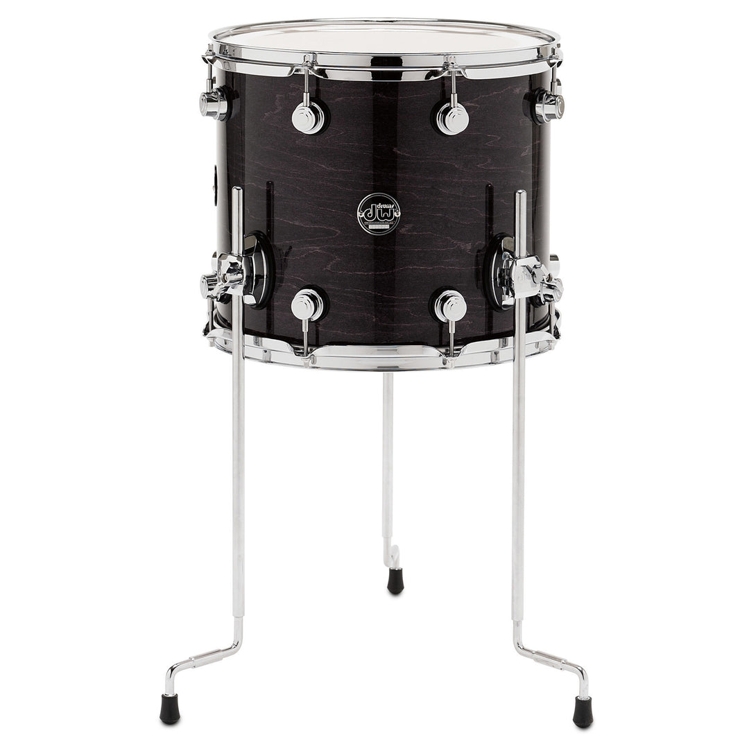DW Performance Series Floor Tom 12x14 Gloss Lacquer - Ebony Stain