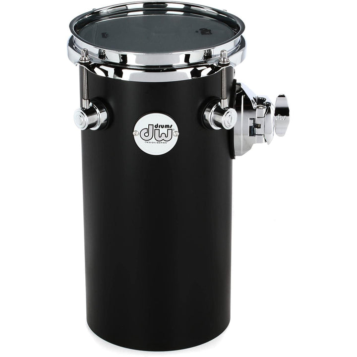 DW Design Series Rata Tom 12x6 Acrylic - Satin Black Acrylic