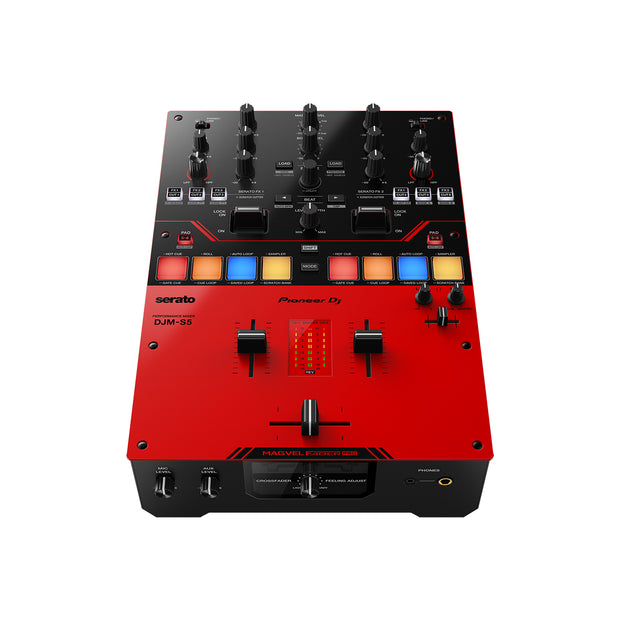 Pioneer DJM-S5 Scratch-Style 2-Channel DJ Mixer (Gloss Red)