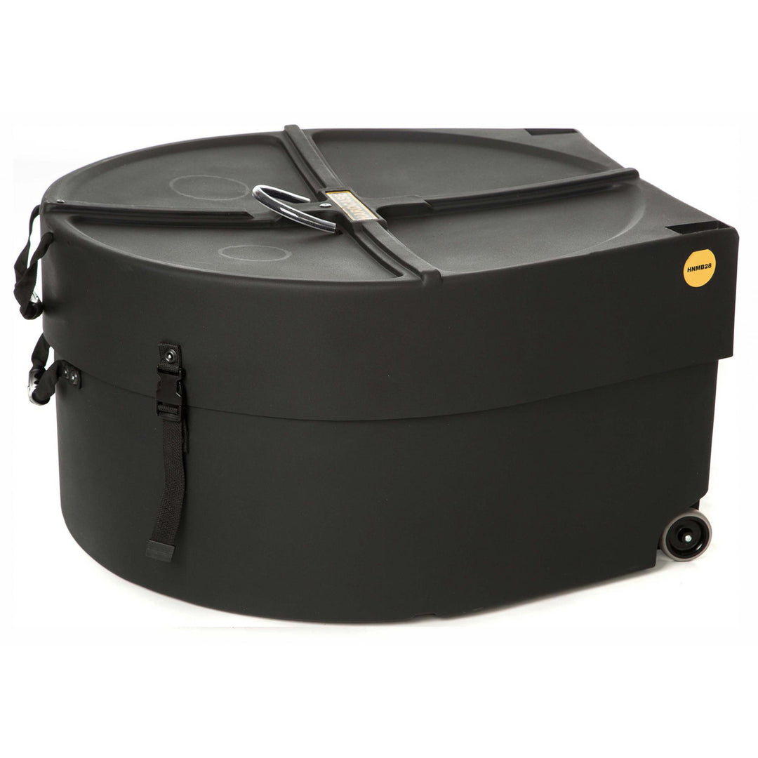 HARDCASE HNMB28 - Marching Drum Case w/ Wheels for Bass Drum - 28"X14"