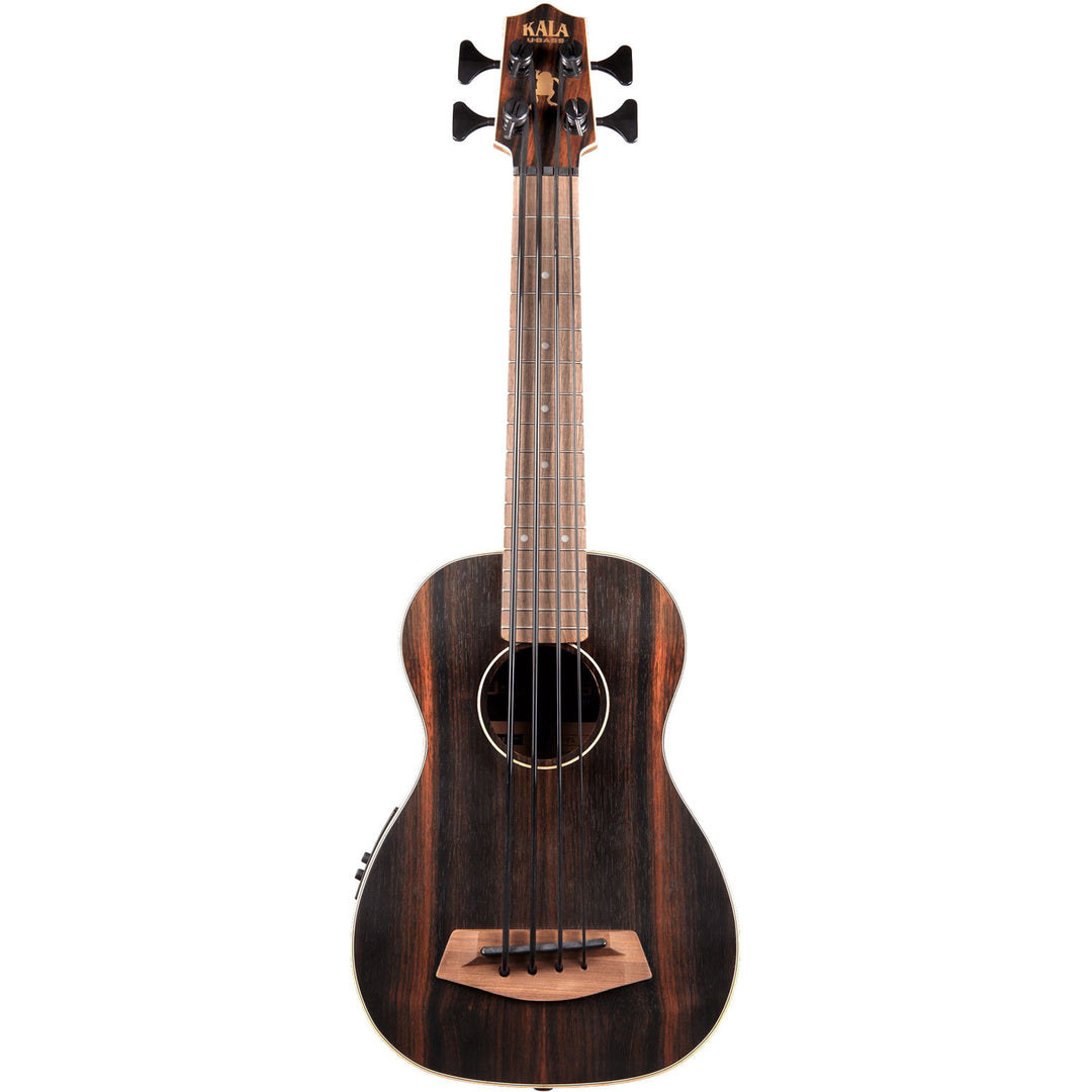 Kala UBASS-EBY-FS U-Bass Ebony Ukulele w/ Bag - Fretted