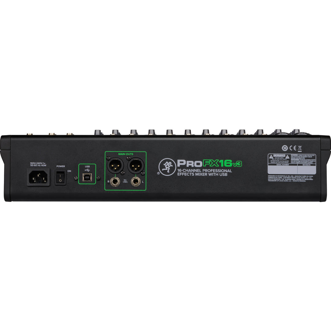 Mackie ProFX16v3 16-Channel Mixer w/ FX and USB Interface ProFX v3