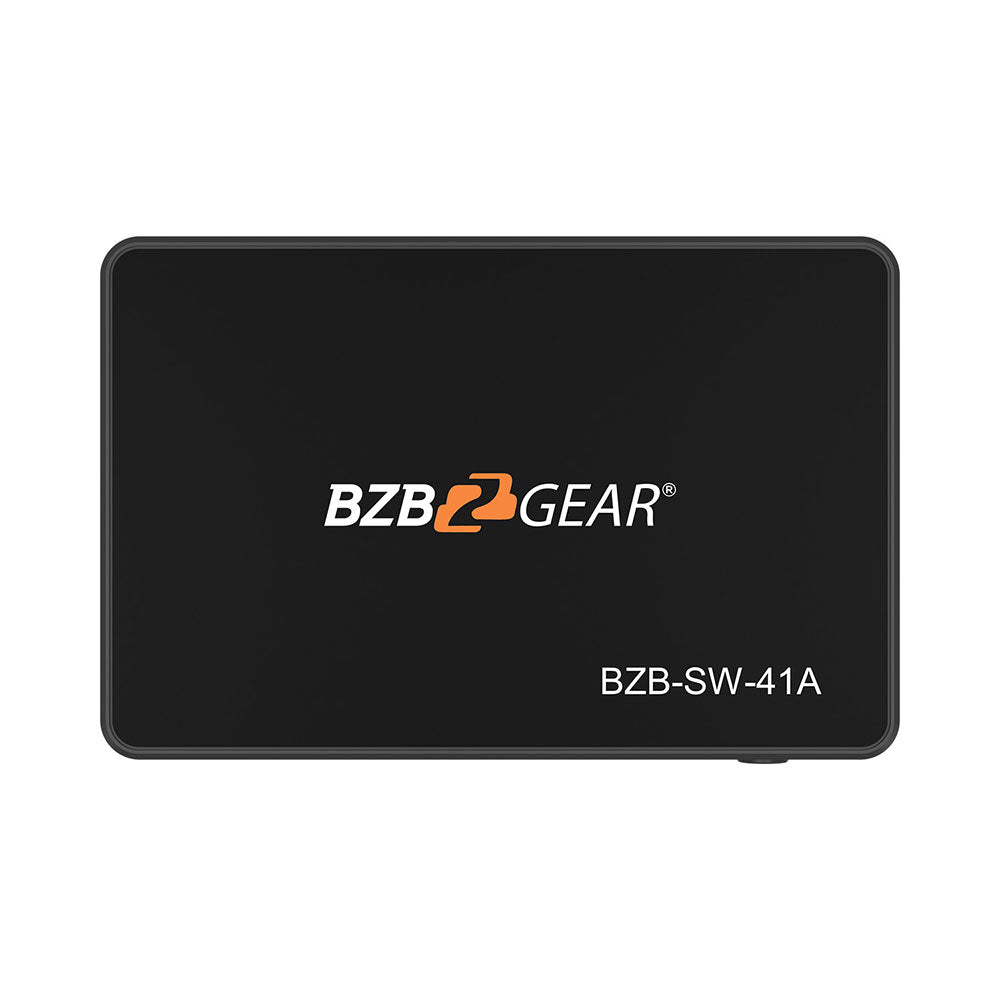 BZBGEAR - 4-Port 4K 18Gbps 60Hz HDMI 2.0 Switcher with IR Remote Control