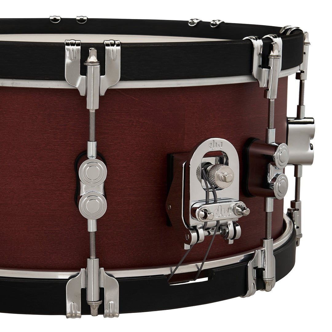 PDP Concept Maple Classic 6.5x14 Snare Drum - Ox Blood Stain w/ Ebony Stain Wood Hoops