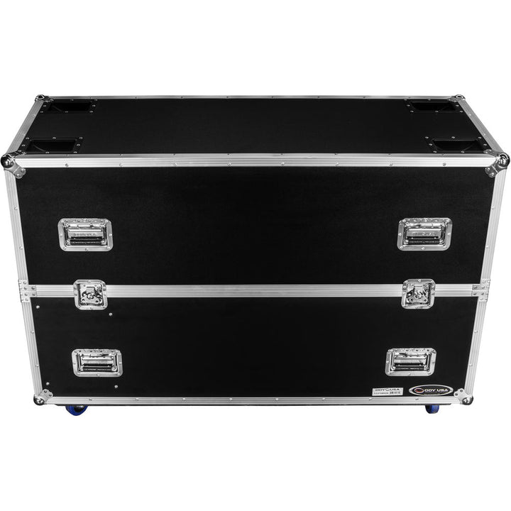 Odyssey FZ2FSM50W Dual Flat-Screen Monitor Case with Casters - 50” to 58”