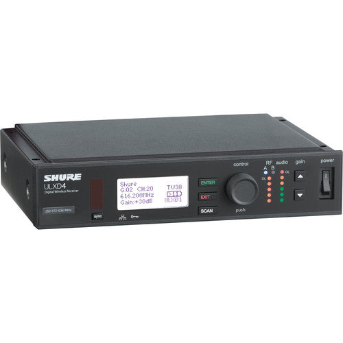 Shure ULXD4-V50 Single-Channel VHF Digital Wireless Receiver 174 to 216 MHz