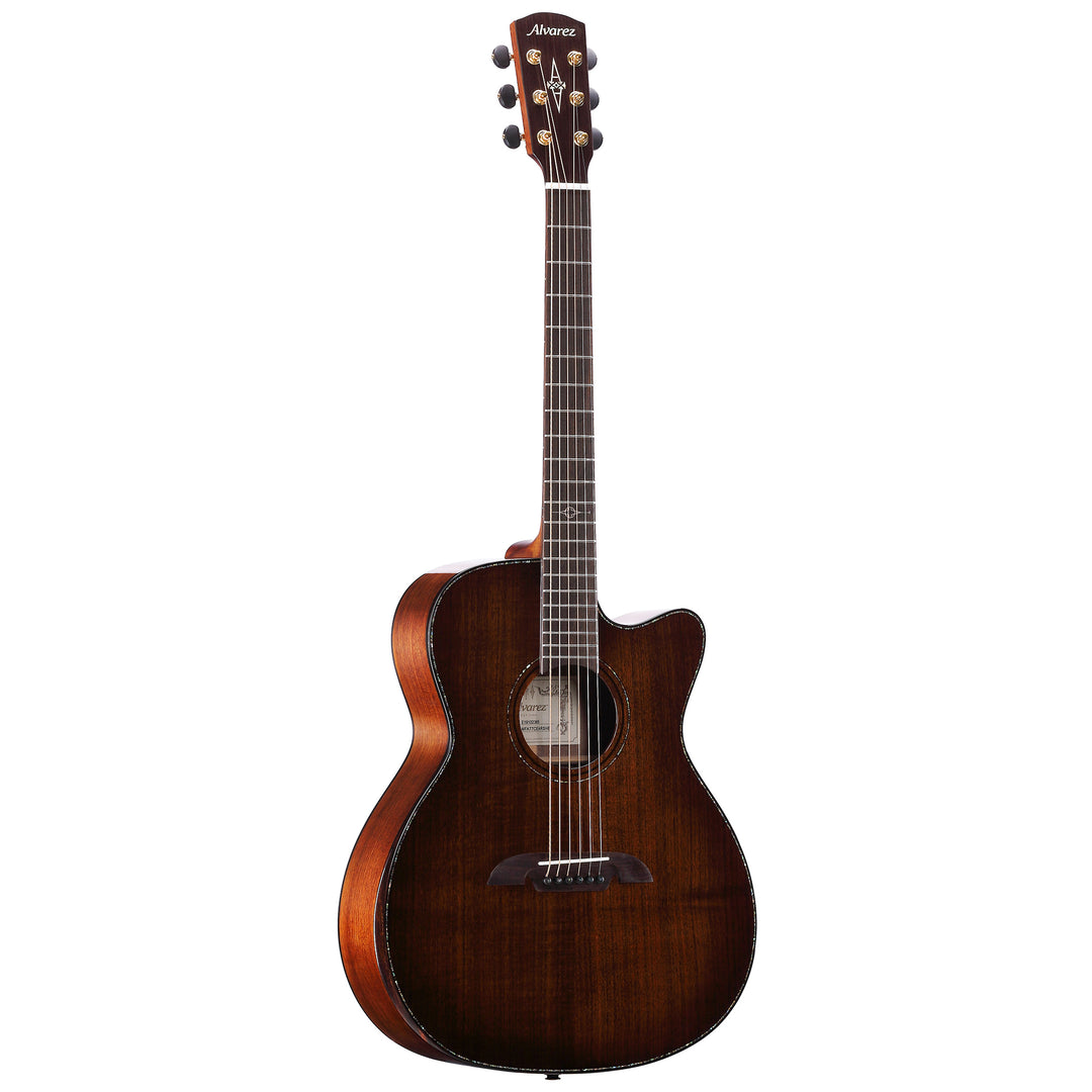 Alvarez MFA77CEARSHB - Masterworks Folk Acoustic Guitar w/ Cutaway - Shadowburst Walnut