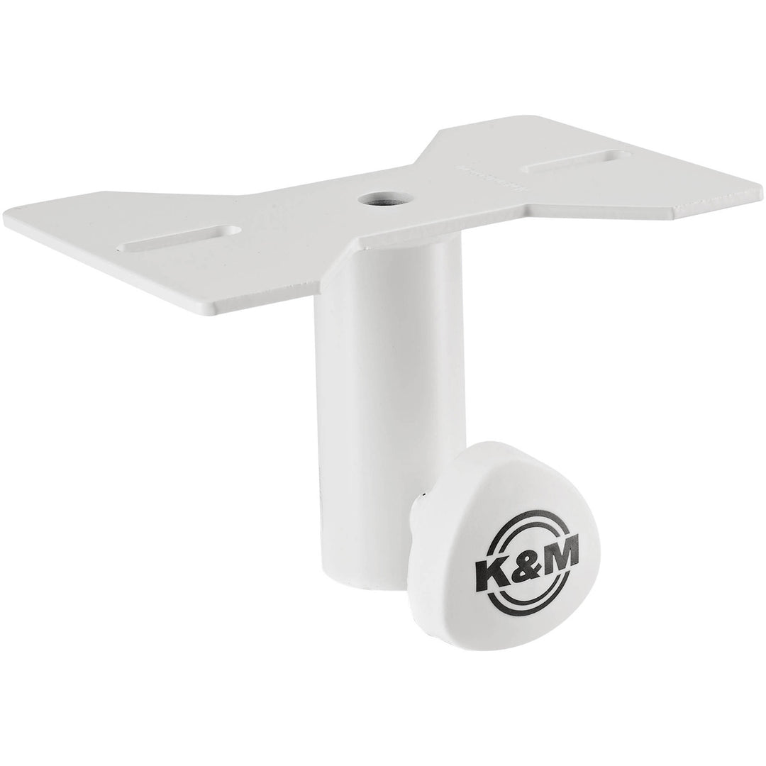 K&M 195/8 Slip-On Speaker Mounting Adapter - White