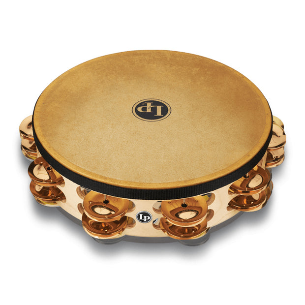 LP LP384-BZ - Pro 10” Tambourine - Double Row Bronze w/ Head