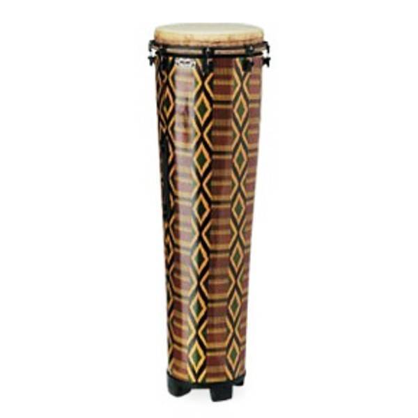 Remo AK-4014-AH - 14''Standing Ngoma, 40'' Hgt, Fabric African Stripe