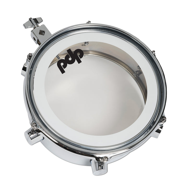 PDP Mini Timbale 4x10 Chrome Over Steel w/ Chrome Hardware