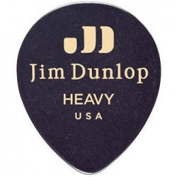 Dunlop 485P-03-HV Celloid Teardrp-BK Heavy-12/pk Celloid Teardrp-BK Heavy-12/pk