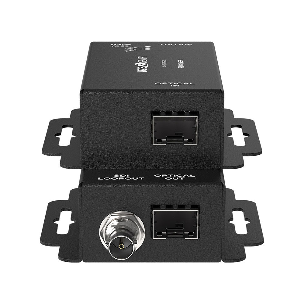 BZBGEAR - 12G/6G/3G/HD/SD-SDI over Single mode SFP-type Fiber Optic Extender