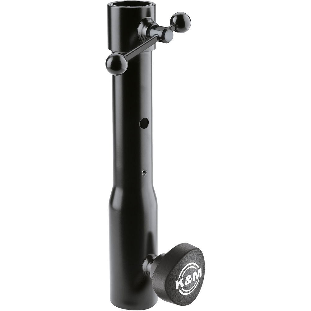 K&M 66360 Connection Sleeve with 1.38 to 1” / 35 to 28mm Reduction - Black