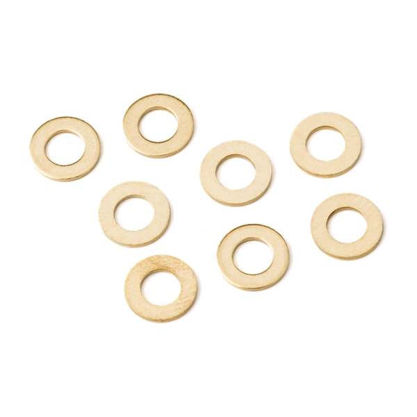 Fender Truss Rod Washers, Vintage Guitar/Bass, .204x.367, Brass (12)