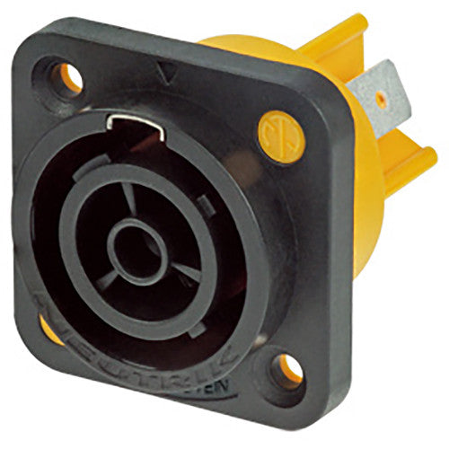 Neutrik NAC3FPX - 3 Pole Chassis AC Connector -Female -20A -Single Phase