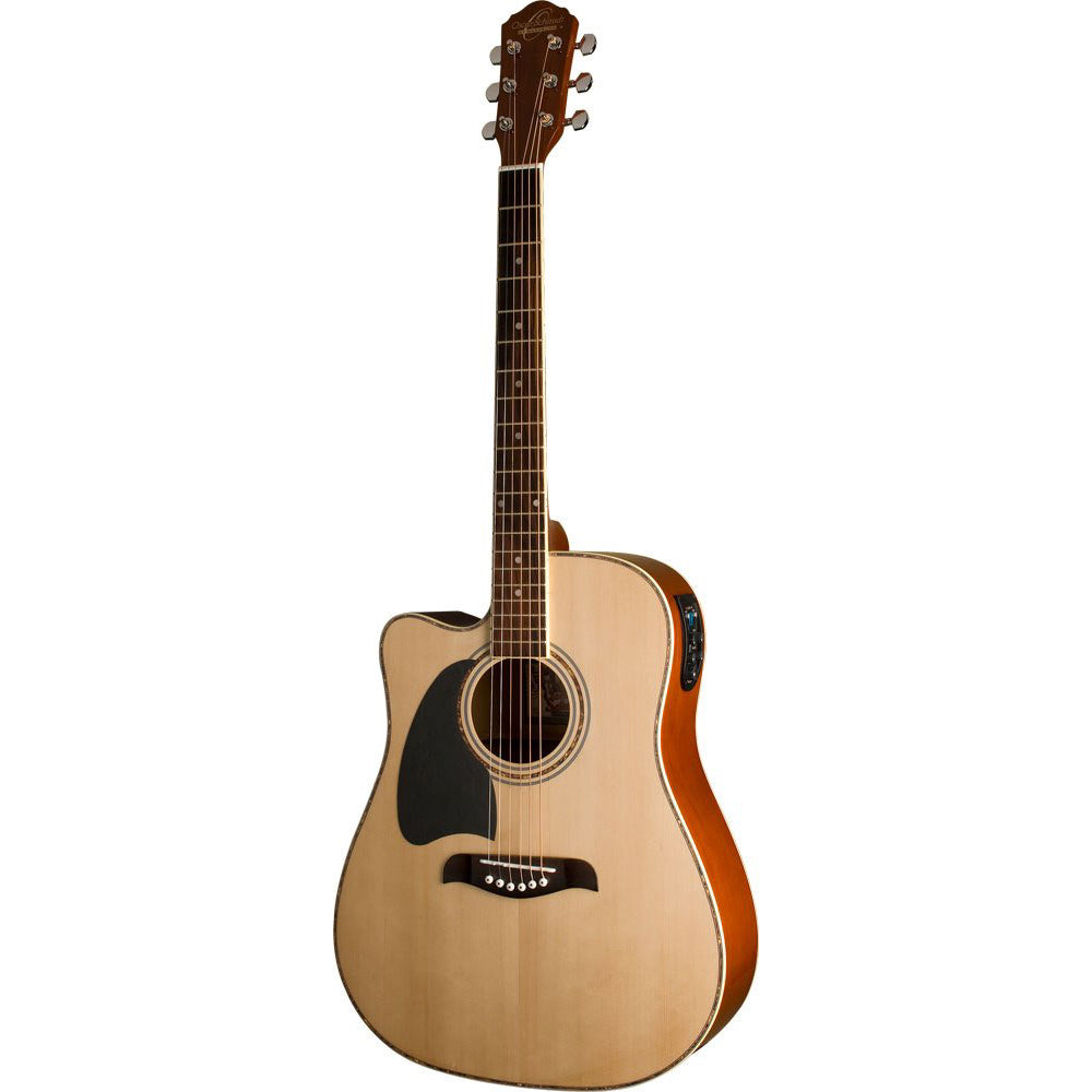 Oscar Schmidt OG2CELH-A Acoustic Guitar Lefty Dreadnought Natural