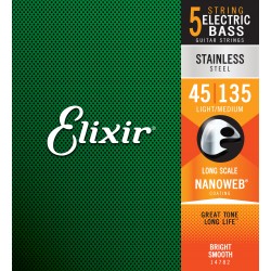 Elixir 14782 Electric Bass 5 Strings Stainless Steel