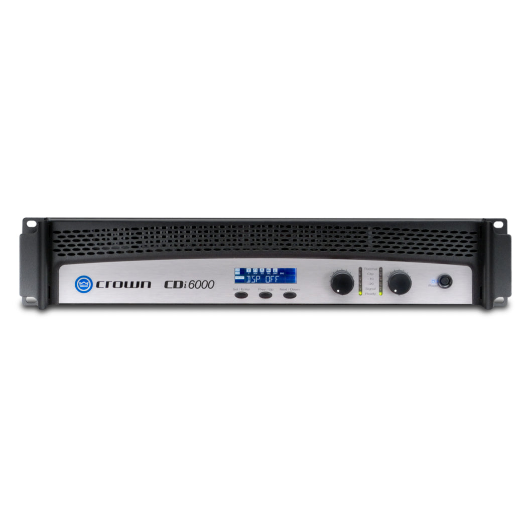 Crown CDi 6000 Two-channel, 300W @ 2 ohms, 2100W @ 4 ohms, 1200W @ 8 ohms, 70V/140V Power Amplifier